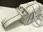 Delvaux Cool Box White Costura Contrastante