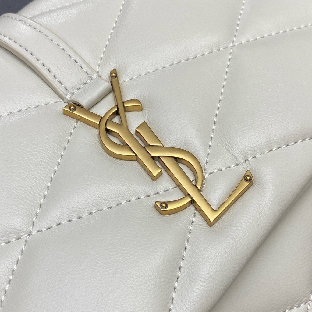 Saint Laurent Jamie Shoulder Bag Off White Ferragens Douradas