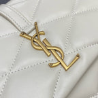 Saint Laurent Jamie Shoulder Bag Off White Ferragens Douradas