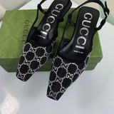 Gucci Sapatilha slingback GG