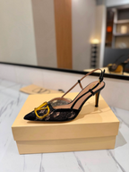 Scarpin Slingback VLogo Signature em Renda