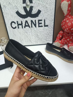 Espadrilles Chanel Lambskin Black