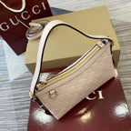 Gucci GG Emblem Small Shoulder Bag Off-White