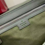 Gucci GG Monogram Messenger Bag Green