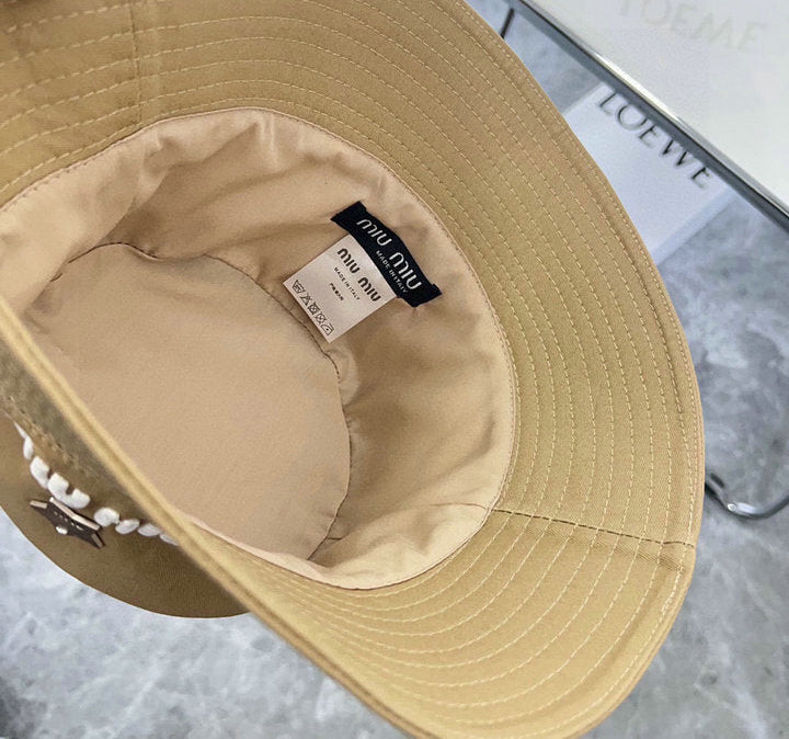 bucket miu miu brown