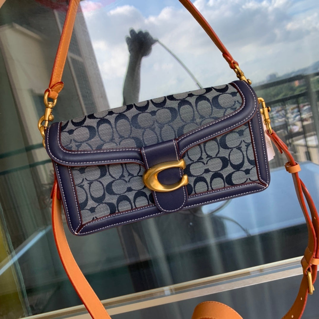 Bolsa Coach Tabby Shoulder Bag 26 in Signature Chambray