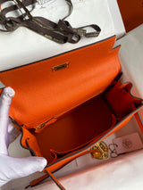 Bolsa Hermes Kelly Orange 25cm