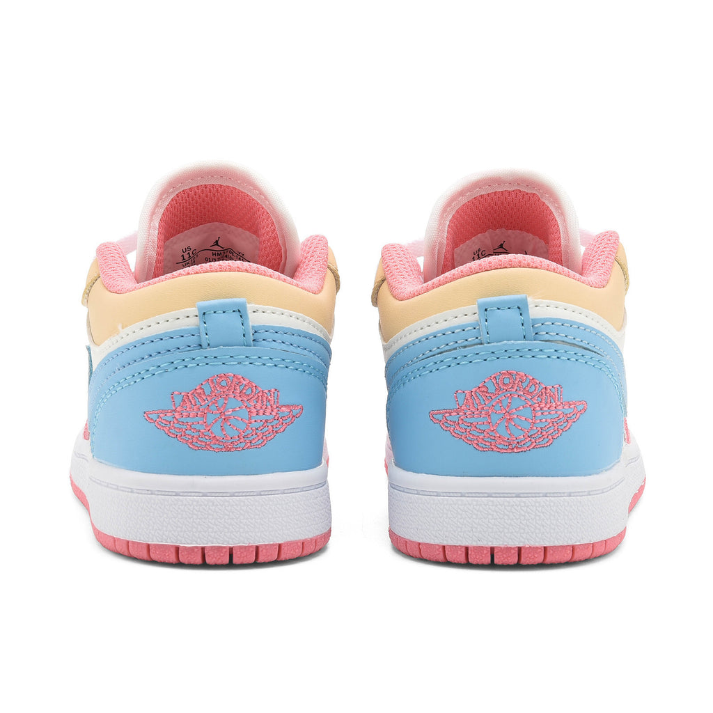 Air Jordan 1 Low SE "Paw Print Pink Foam Infantil
