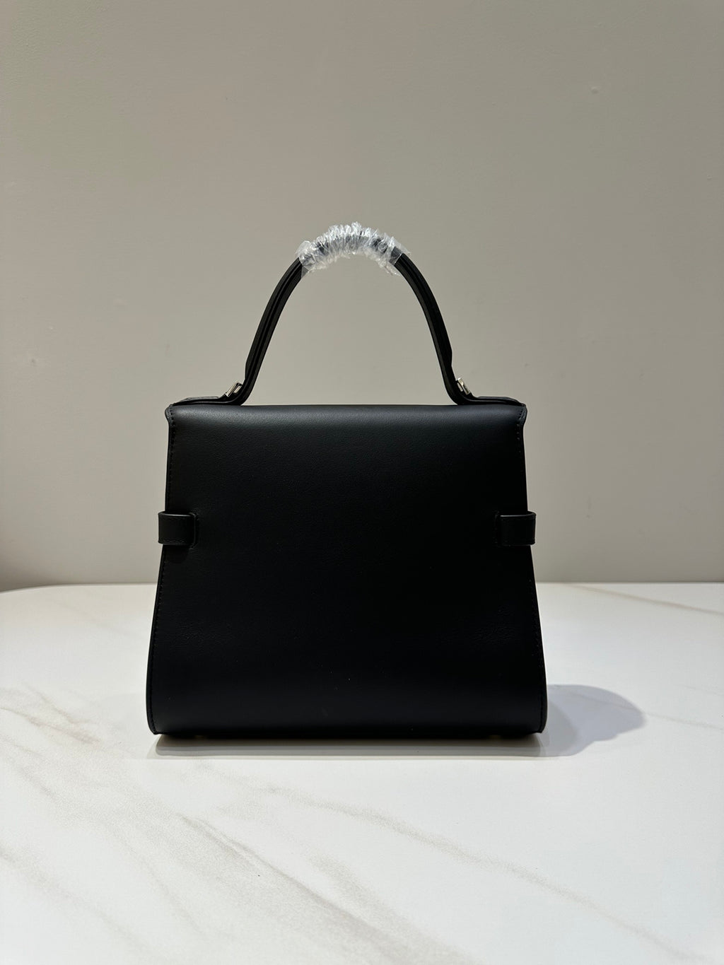 Delvaux Tempête MM Black Ferragens Prata