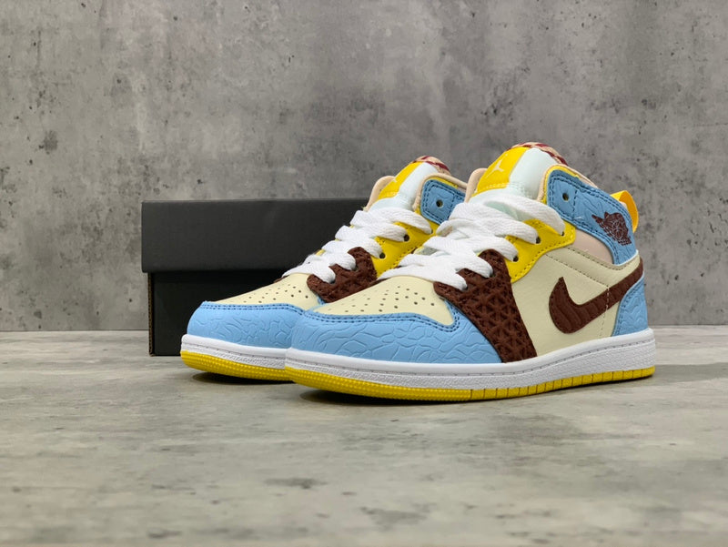 Air Jordan 1 Mid Maison Chateau  Infantil