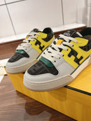 Fendi Match sneakers in black suede and white leathe