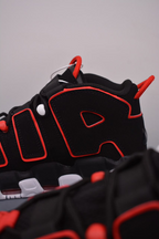 Nike Air More Uptempo  (Black/University Red/White)