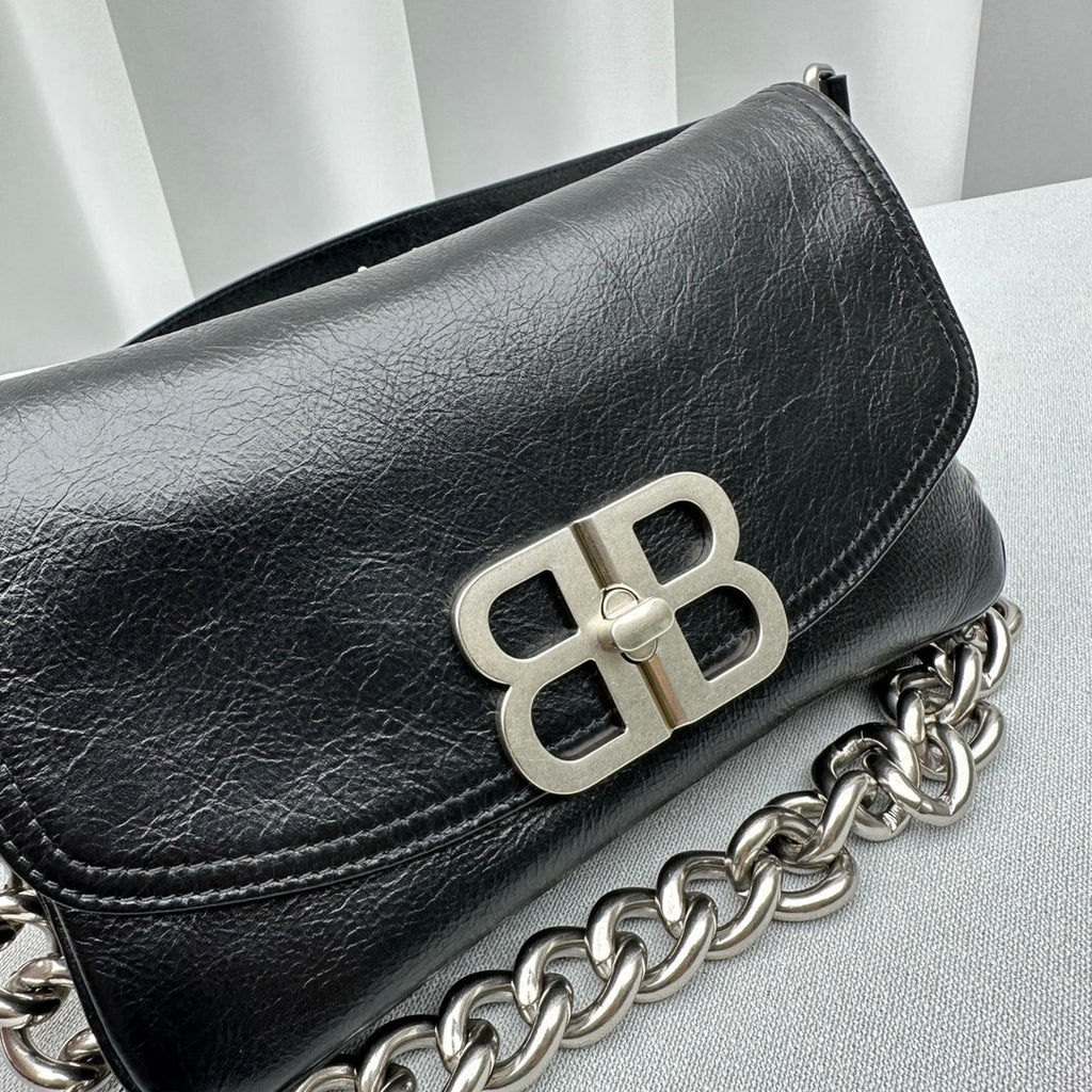 Balenciaga  Small BB Soft Flap Shoulder Black