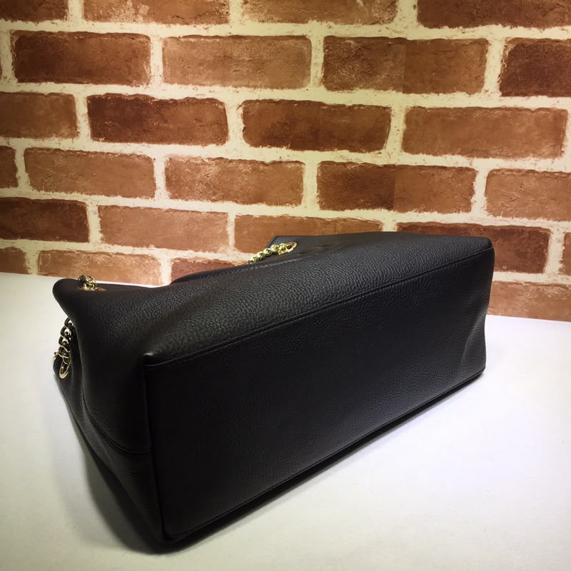 Gucci Soho Chain Tote Bag Black