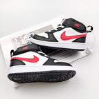 Nike Court Borough Mid 2 Infantil Branco Preto Vermelho