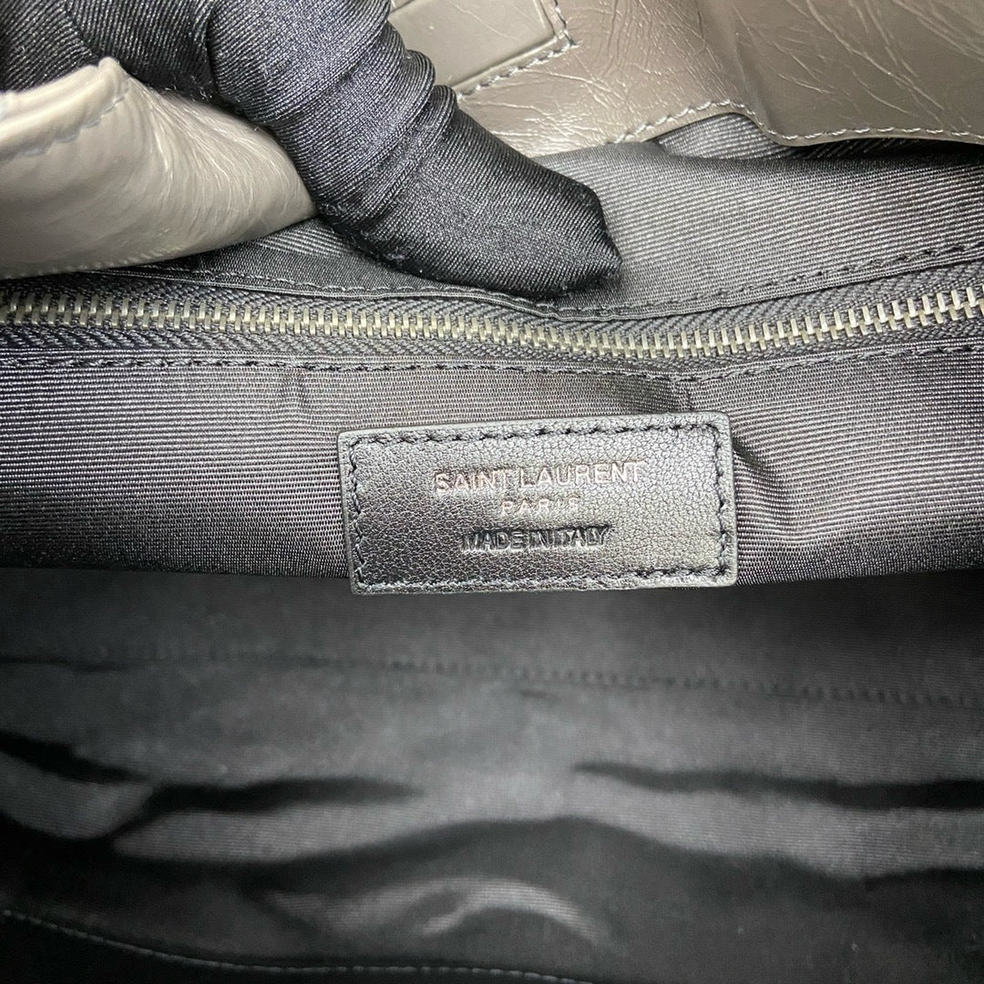 Saint Laurent Niki Shopping Bag Gray