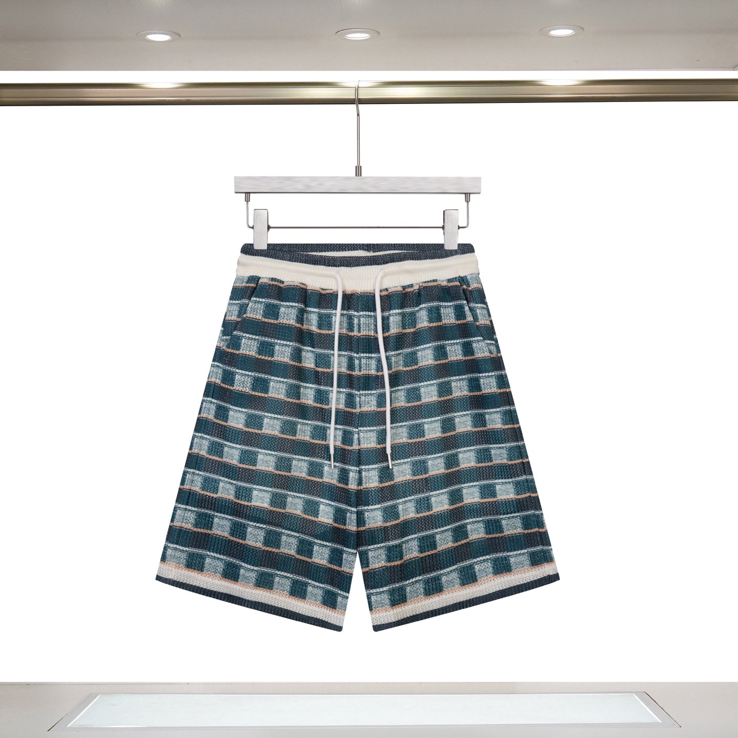 Casablanca Green Crochet Mosaic Knit Co-ord