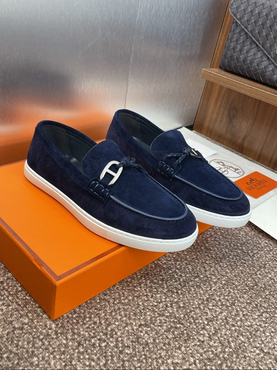 HERMES LOAFER Dark Blue