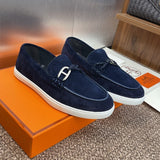 HERMES LOAFER Dark Blue