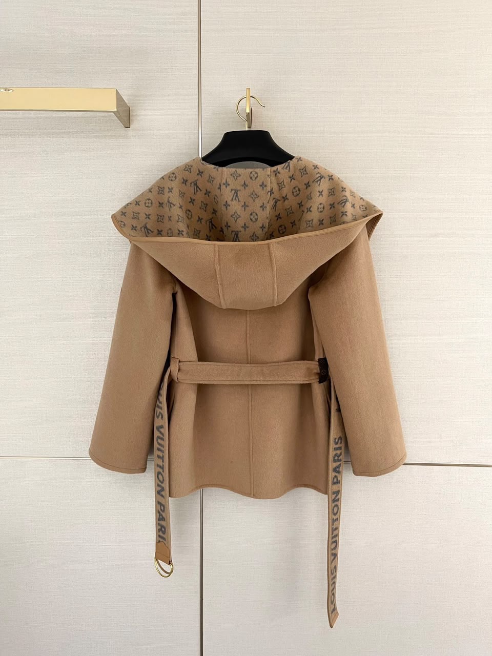 Louis Vuitton Belted Short Wrap Pea Coat