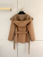 Louis Vuitton Belted Short Wrap Pea Coat