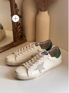 Golden Goose Superstar Leather Sneakers White/Green .