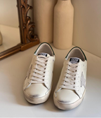 Golden Goose Superstar Leather Sneakers White/Green .