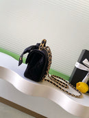 Mini Flap Bag Black Top  Handle CHANEL