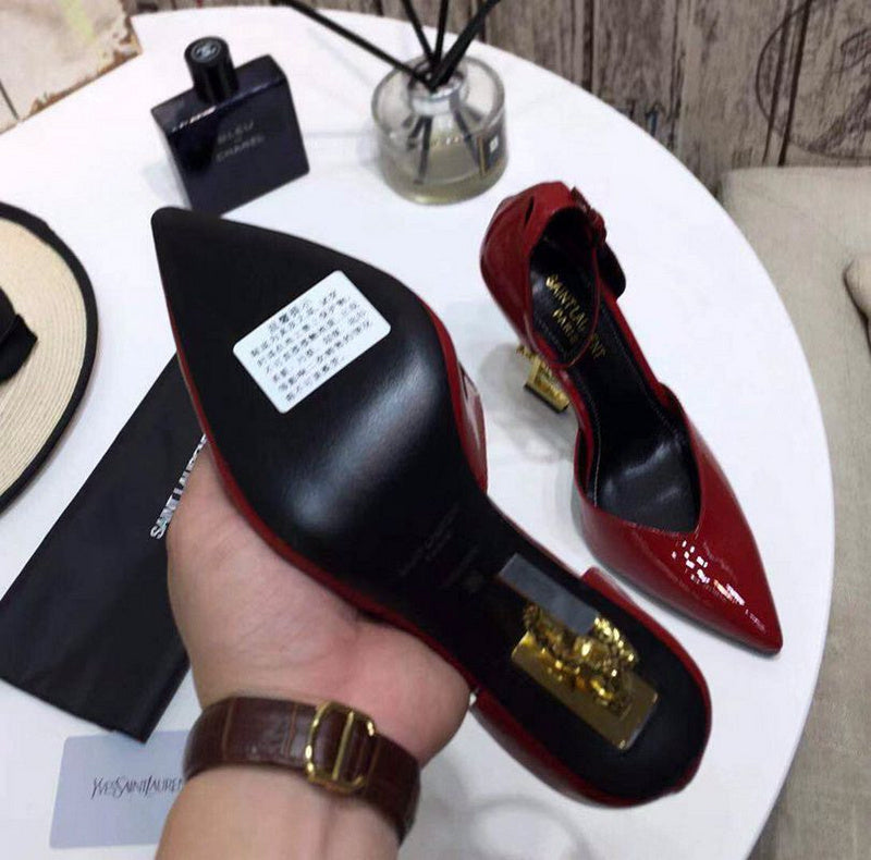 Saint Laurent Opyum Pumps red