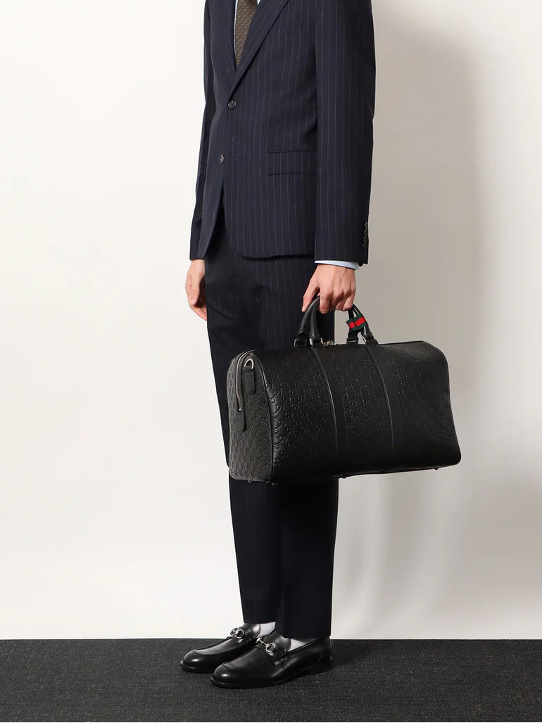 Bolsa Duffle Média GG Emblem da Gucci