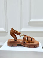 CELINE CLEA TRIOMPHE GLADIATOR ANDALIA IN CALF LEATHER - VEGETABLE TANNING (Pronta Entrega)
