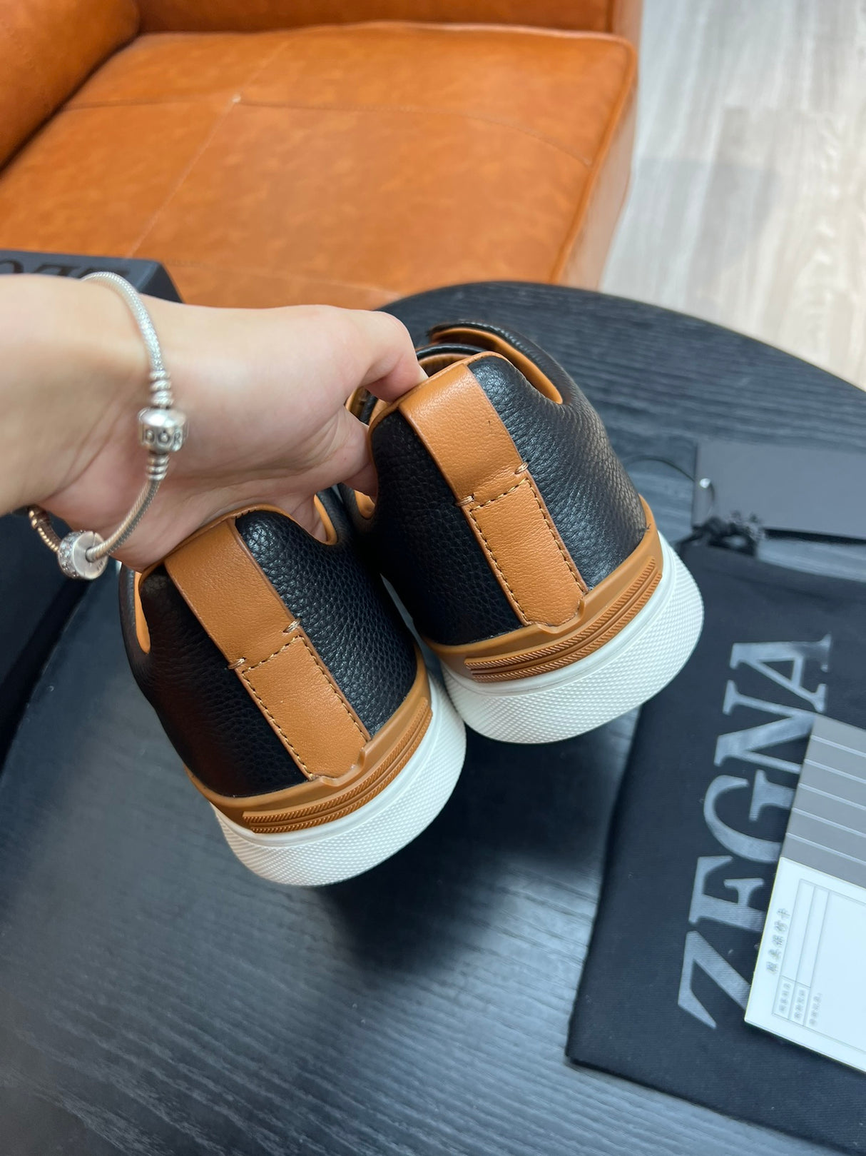 ZEGNA  Triple Stitch Sneakers (Pronta entrega)