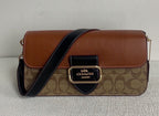 Coach Morgan Signature Shoulder Bag Marrom Caramelo