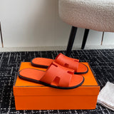 Hermes Izmir Sandal Marine Orange Epsom Leather