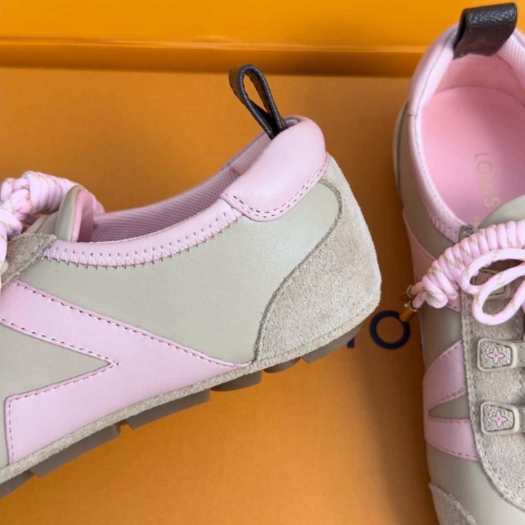 Sneakerina LV Beige White Pink .