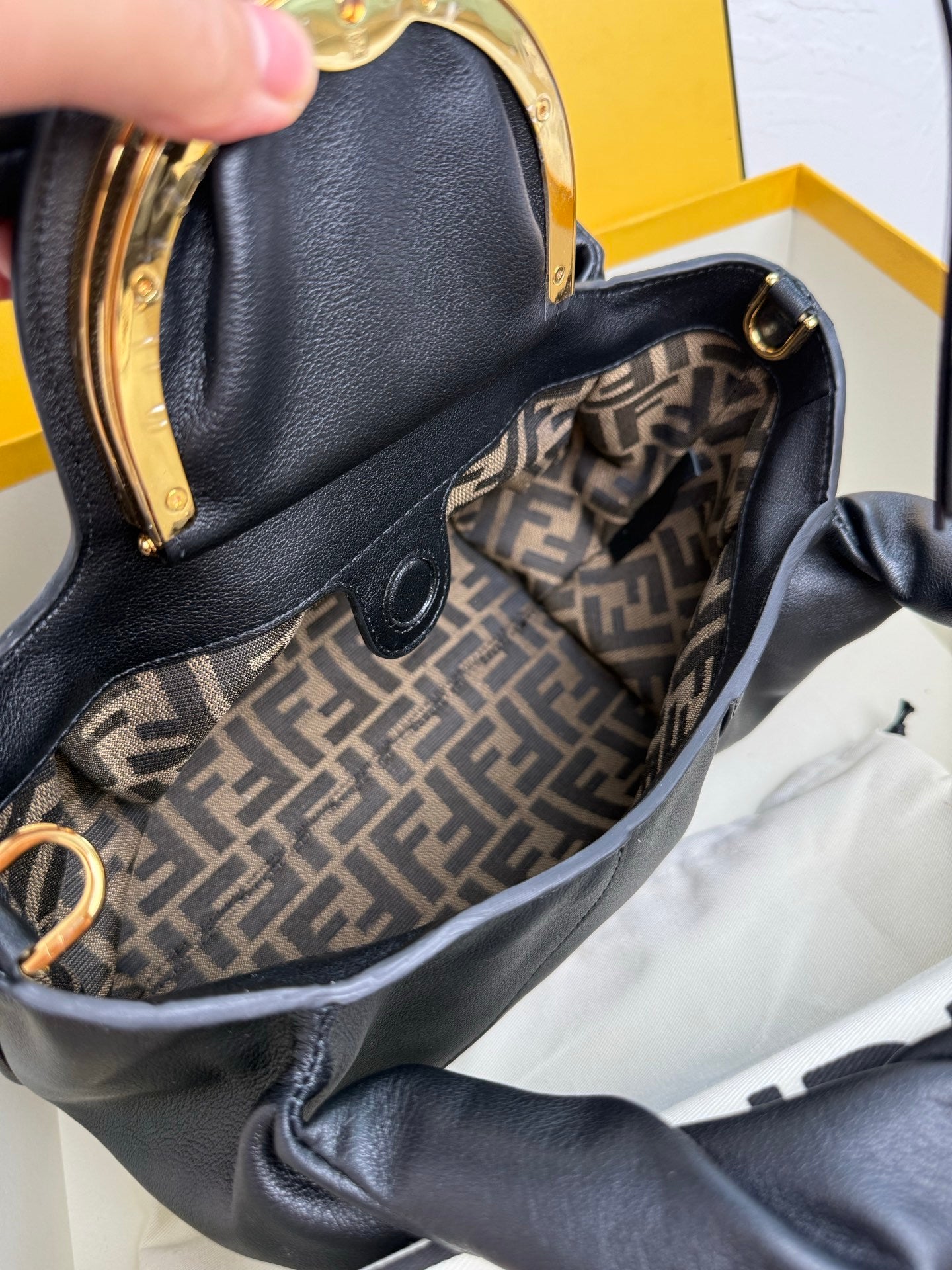 Fendi Spy Roma Bag Black