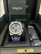 Relógio Audemars Piguet Royal Oak Chronograph Stainless Steel Blue Dial