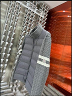 Moncler Padded Wool Zip-Up Cardigan .