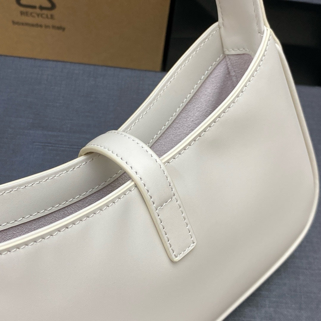 Saint Laurent Le 5 À 7 Top Handle Bag Off White Ferragens Douradas
