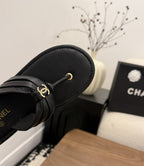 Chanel Thong Sandals Black.