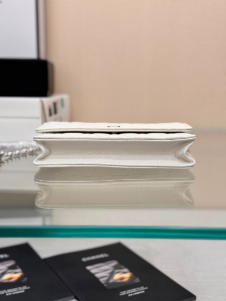 Bolsa Chanel CC Woc Lambskin White.