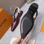 Louis Vuitton Ballerina Legacy Slingback Wine