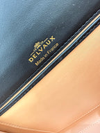 Delvaux Tempête MM Black Ferragens Douradas