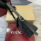 Gucci GG Emblem Small Shoulder Bag Black