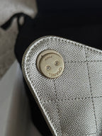 Bolsa Hobo  Chanel 25 Metalica Small