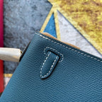 Bolsa Kelly Sellier Mini II Bleu Jean  (tamanho 20) .