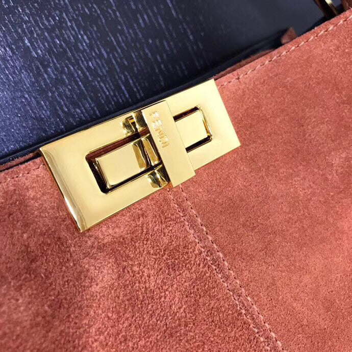 Fendi Peekaboo X-Lite Camurça Brown