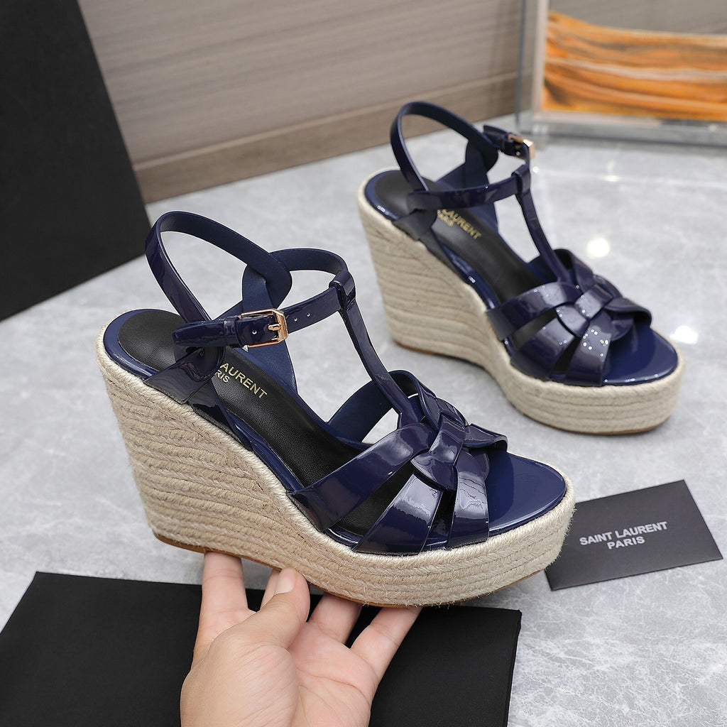 Saint Laurent Espadrille Tribute blue