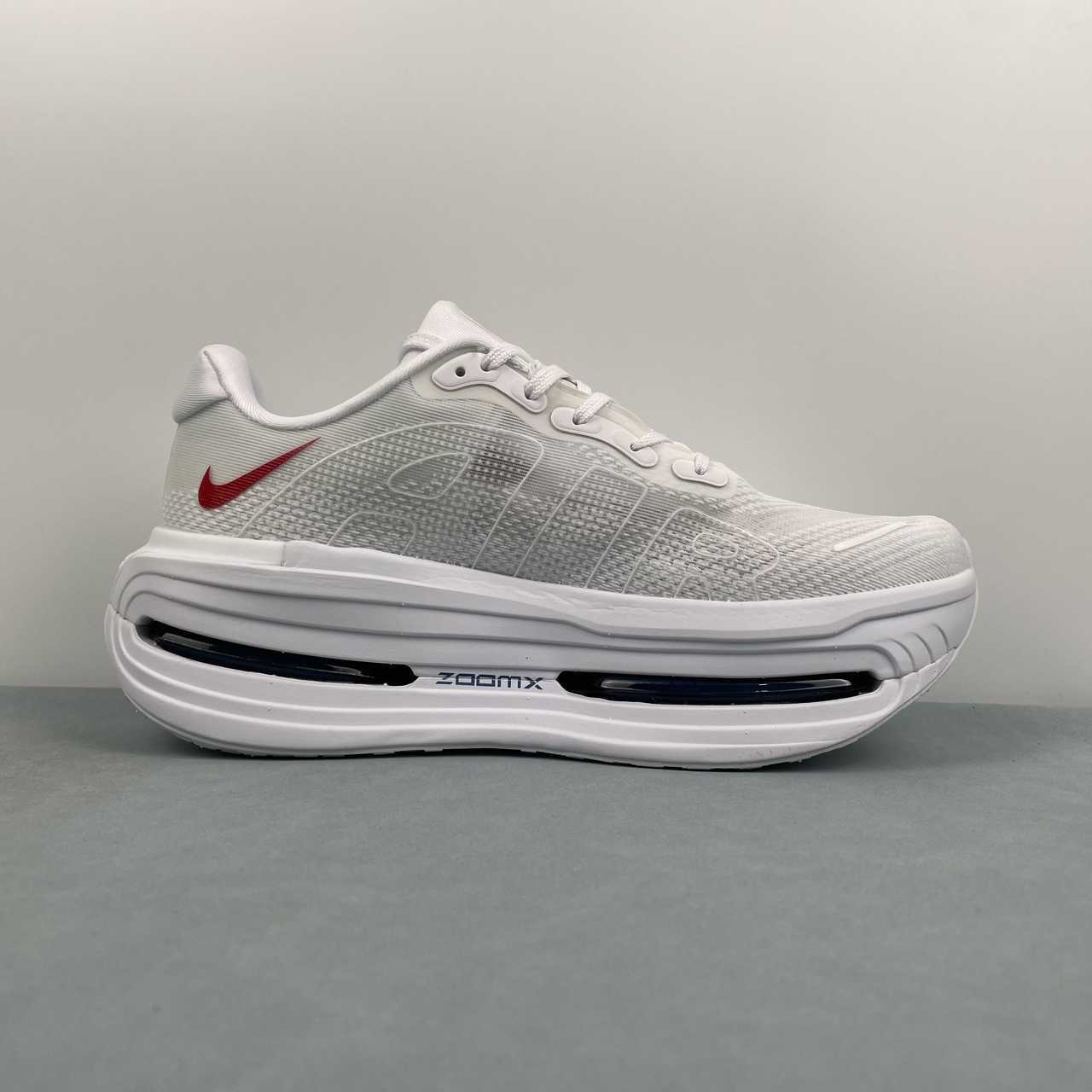 Nike Vomero Premium White Bright Crimson.