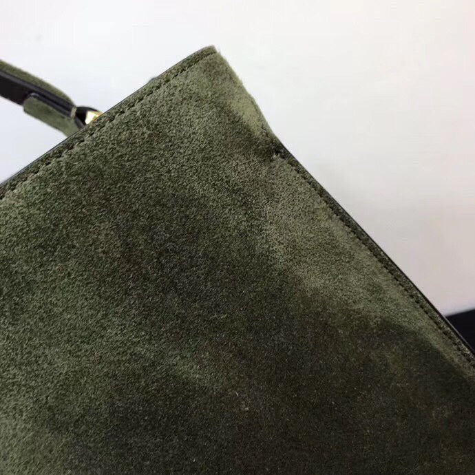 Fendi Peekaboo X-Lite Camurça Green